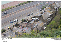 East Cliff Terrace west  from Dover Castle 7 5 2022