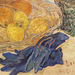 Detail of the Still Life of Oranges and Lemons with Blue Gloves by Van Gogh in the Metropolitan Museum of Art, July 2023