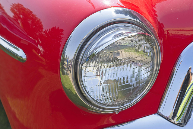 chrome and red