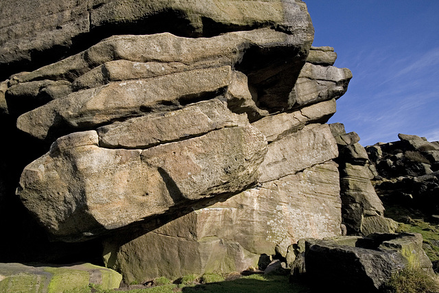 Stanage south end: channel erosion surface