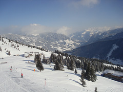 Blick auf Jausernabfahrt und Limbergalm