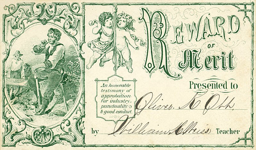 Reward of Merit Presented to Oliver K. Ott