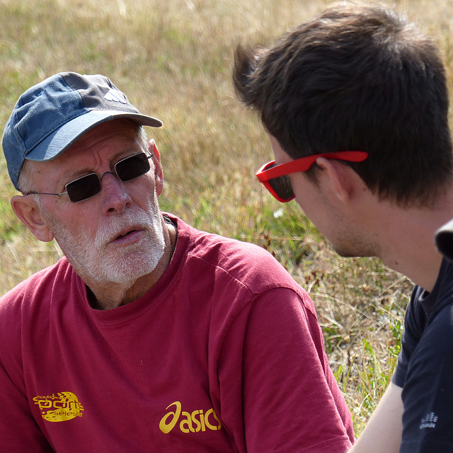 Me voilà en pleine discussion.. avec Sylvain,  la jeune génération..