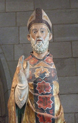 Detail of the Bishop Saint in the Cloisters, June 2011