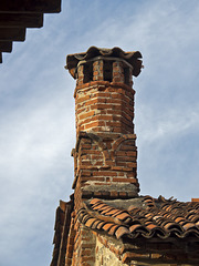 A chimney of another era - The medieval village of the Ricetto, Biella