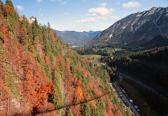 Blick von der highline179 in Reutte