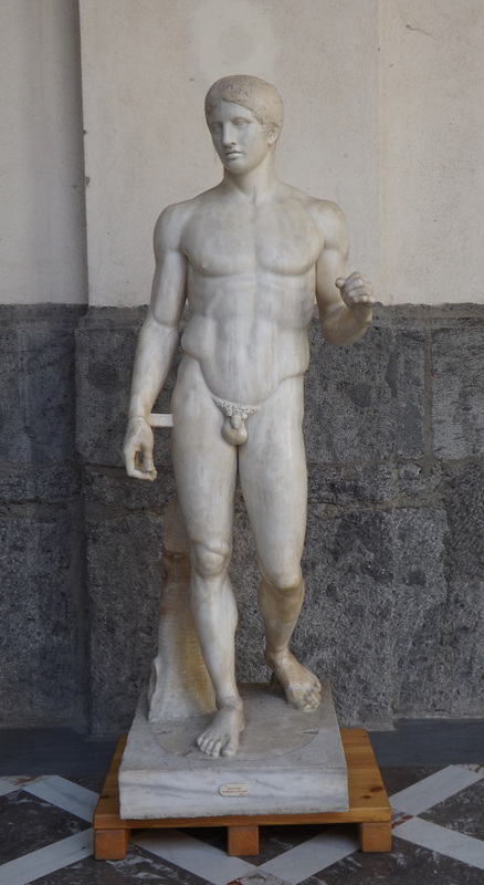 The Doryphoros by Polykleitos in the Naples Archaeological Museum, July 2012