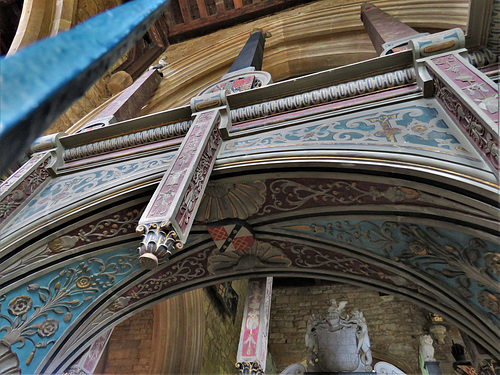 great brington church, northants (62)c16 tomb of robert, baron spencer and margaret willoughby by jasper hollemans erected 1599