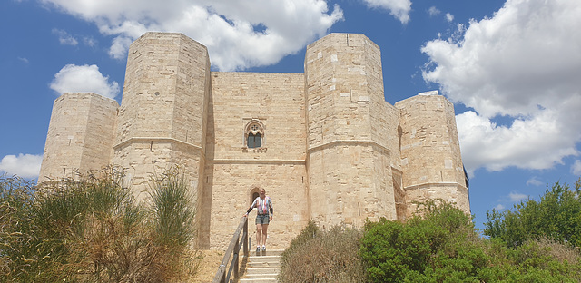 Outside Castel del Monte