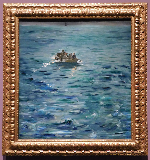 The Escape of Rochefort by Manet in the Metropolitan Museum of Art, December 2023