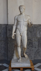 The Doryphoros by Polykleitos in the Naples Archaeological Museum, July 2012