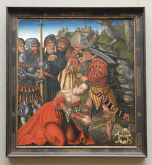 The Martyrdom of St. Barbara by Cranach in the Metropolitan Museum of Art, February 2019