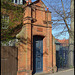 Red House with a blue door