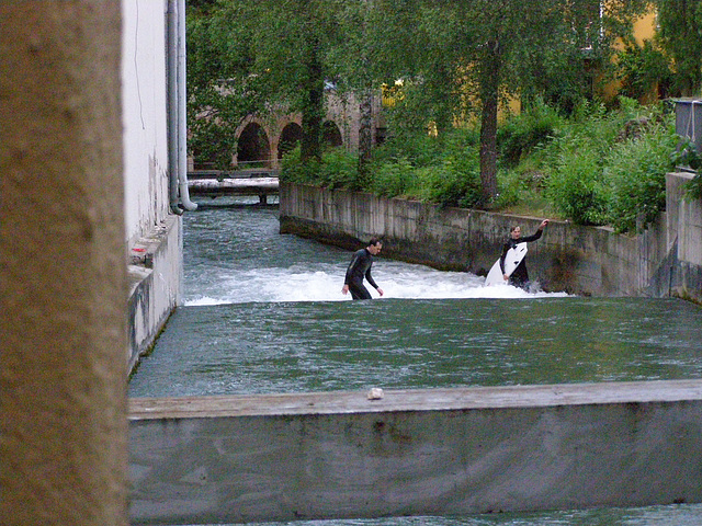 Surfen am Wehr