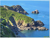 Hautes falaises des côtes bretonnes...