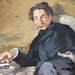 Detail of Stephane Mallarme by Manet in the Metropolitan Museum of Art, December 2023