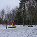 Spielplatz im Schnee