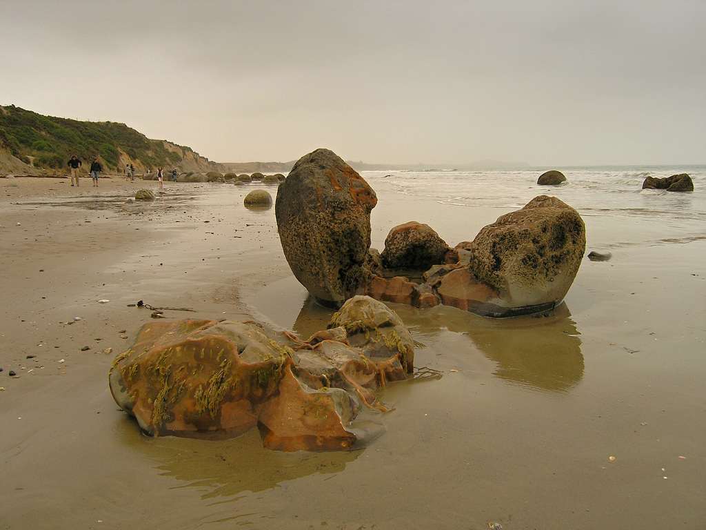 Moeraki Boulders - alien has already left the egg!