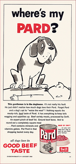 Pard Dog Food Ad, 1956