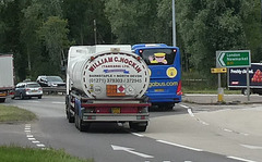 Back on the road again!! Freestones Coaches (Megabus contractor) YT68 GXM at Barton Mills - 3 Jul 2020 (P1070069)