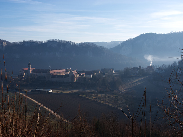 Kloster Beuron früh morgens