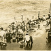 Sailors Scrubbing Their Clothes on Board the USS Wyoming