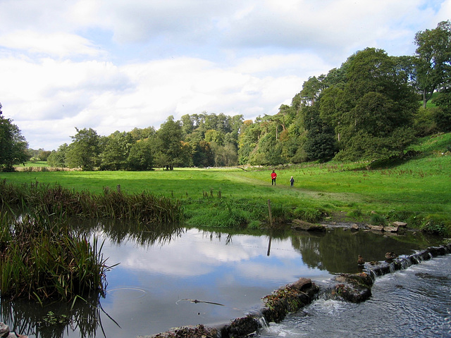 The River Dove at the junction of Beresford Dale and Wolfscote Dale