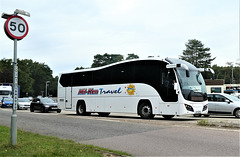 Mil-Ken Travel XLF 611 (YX14 RZW, LSK 502) at Fiveways, Barton Mills - 21 Aug 2021 (P1090581)