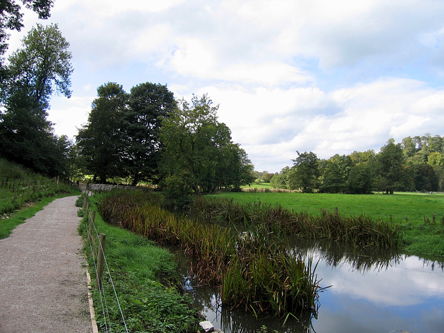 The River Dove at the junction of Beresford Dale and Wolfscote Dale