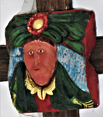 widecombe in the moor church, devon , c16 wooden boss (6)