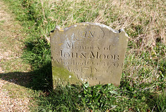 Monument to John Moor, St Peter's Churchyard, Holton, Suffolk