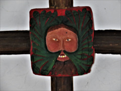 widecombe in the moor church, devon , c16 wooden boss (7)