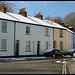 April snow on the rooftops