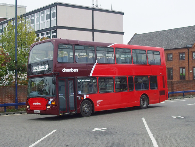 DSCF9767 Chambers (Go-Ahead) 1501 (YN55 PZC) in Bury St Edmunds - 19 Sep 2017