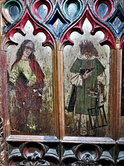 widecombe in the moor church, devon , c16 rood screen dado (2)