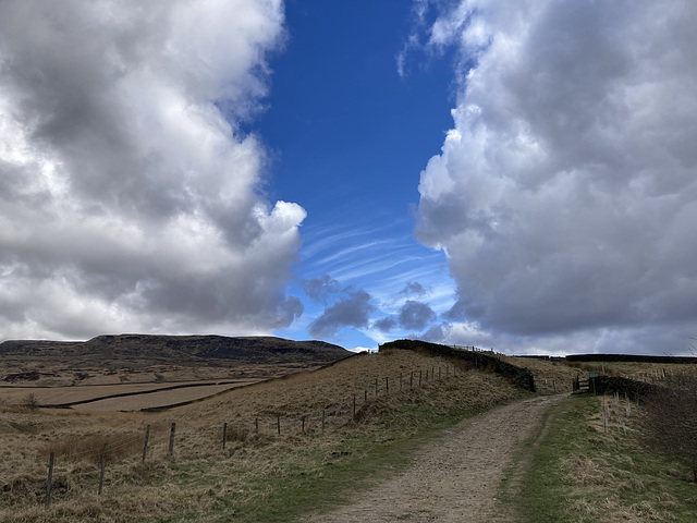 A gap in the clouds