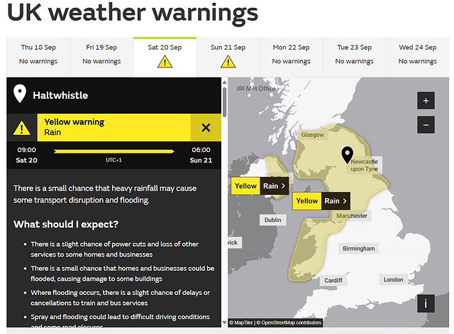 wst[25] - Rain warnings {20/21st Sept 2025}