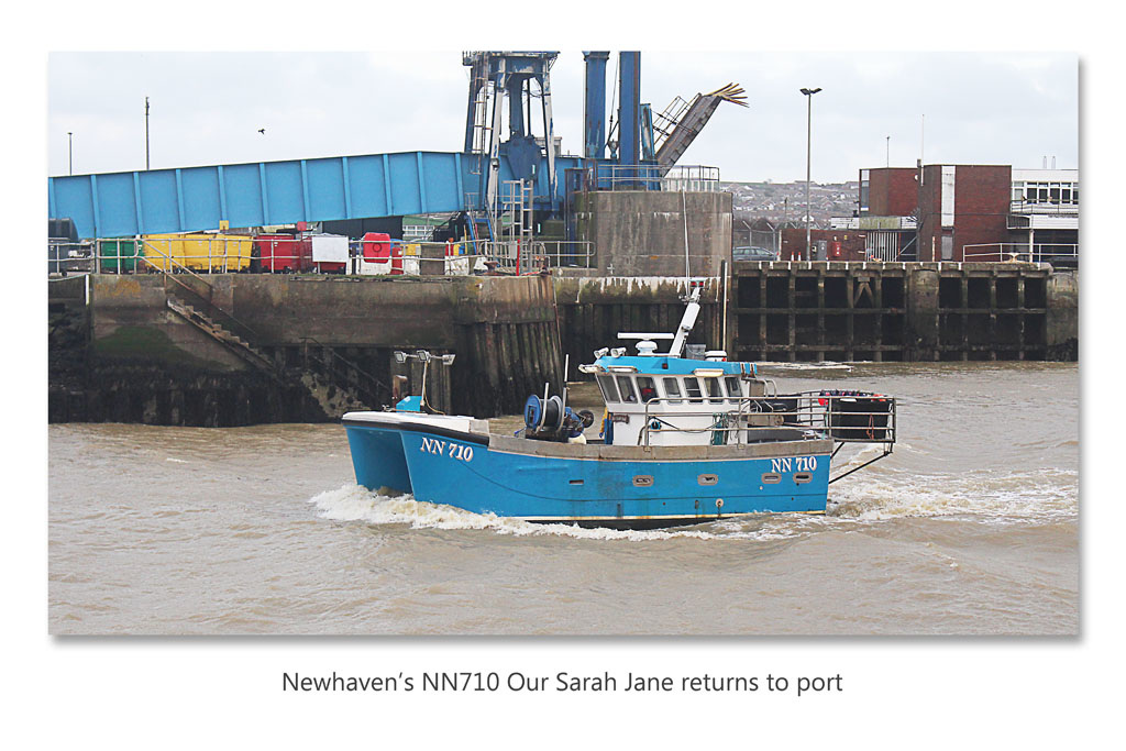 Newhaven’s NN710 'Our Sarah Jane' returns to port - 9.1.2016