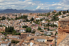 Alcazaba - Blick vom "Torre de las Armas" über die Stadt