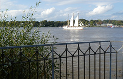 HFF vom Rüschpark an der Elbe (2xPiP)