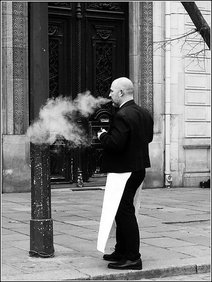 La pause pour un vapoteur