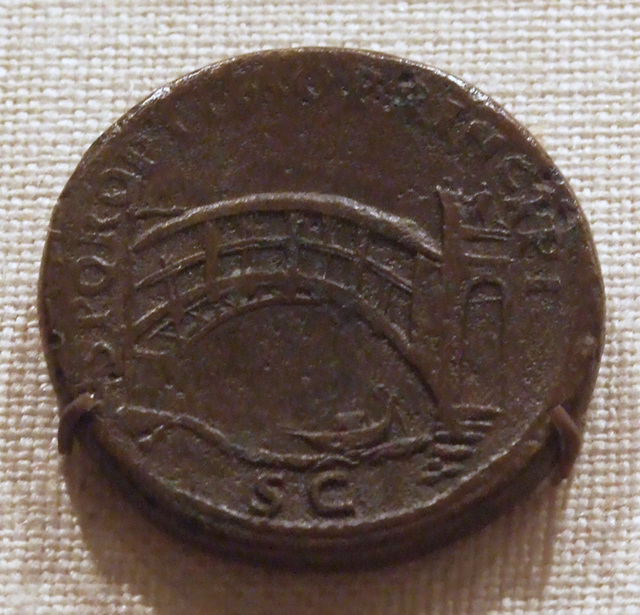 Bronze Sestertius of Trajan in the Metropolitan Museum of Art, May 2011