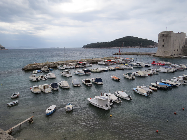 Dubrovnik : le vieux port.