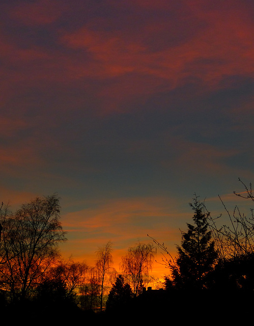 Sunset in Wandsbek