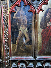 widecombe in the moor church, devon , c16 rood screen dado (6)