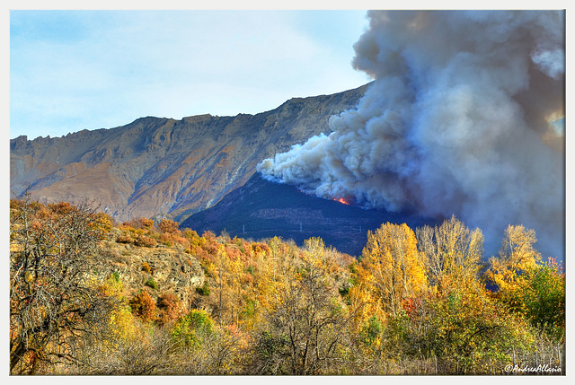 La montagna in fiamme