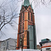 Erhaltener Glockenturm der alten Kirche St. Bonifatius (Herne) / 8.04.2023