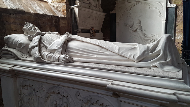 A memorial to the local Lord in Staindrop Church, County Durham