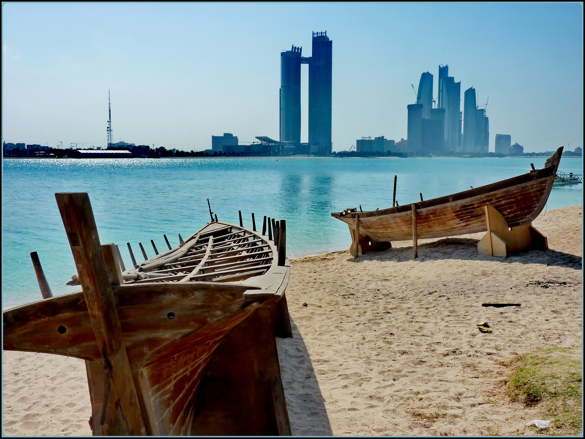 AbuDhabi : Ethiad Towers view by Marina Mall