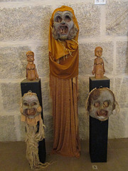 Exhibition of puppets and masks.